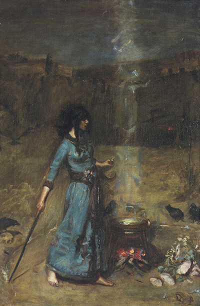 Study for The Magic Circle by John William Waterhouse